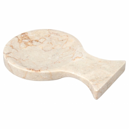 Picture of EVCO International 33040 8.7 x 5 in. Champagne Marble Spoon Rest