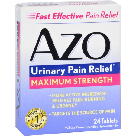 Picture of Azo 1713239 Gluten Free Urinary Pain Relief&#44; 24 Tablets