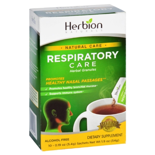 Picture of Herbion Naturals 1742238 Herbal Granules Natural Respiratory Care&#44; Lemon - 10 Packets