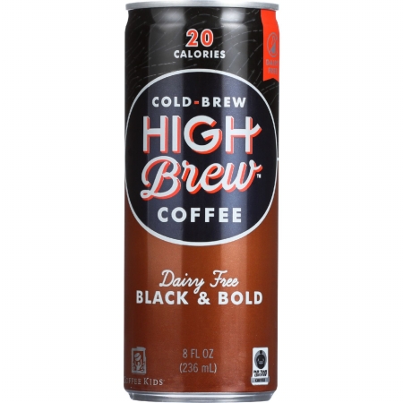 Picture of High Brew Coffee 1652213 0.8 oz Dairy Free Black &amp; Bold Ready to Drink Coffee