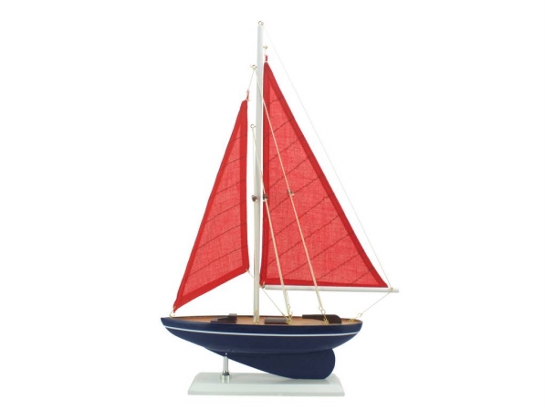 Picture of Handcrafted Model Ships sailboat17-104 17 in. Wooden American Paradise Model Sailboat
