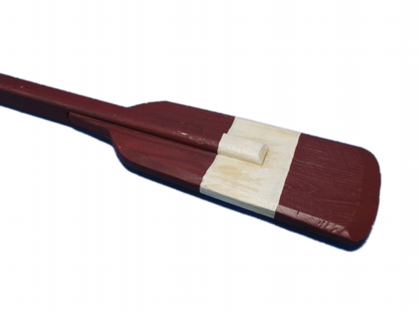 36 in. Wooden Chadwick Decorative Squared Rowing Boat Oar with Hooks