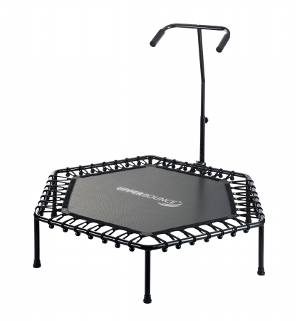 Picture of Upper Bounce SK-HX50 50 in. Hexagonal Fitness Mini-Trampoline T-Shaped Adjustable Hand Rail & Bungee Cord Suspension