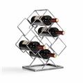 Danya B. HG11636 Antique Silver Electroplated 6 Bottle Wine Rack Danya B. HG11636 Antique Silver Electroplated 6 Bottle Wine Rack