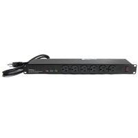 19 in. 1U Rackmount 16 Outlet PDU 125V 15 amp Power Distribution Unit - Black