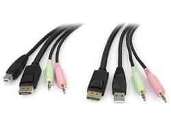 Picture of StarTech.com DP4N1USB6 6 ft. 4 in 1 USB Display Port KVM Switch Cable