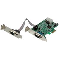 Picture of StarTech.com PEX2S553LP 2 Port LP Native RS232 PCI-Express Serial Card 16550 UART