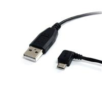 1 ft. Micro USB Cable A to Left Angle Micro B