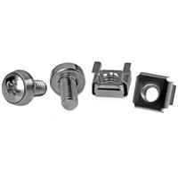 M6 Mounting Screws & Cage Nut for Server Rack Cabinet - Pack of 100