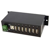 Mountable Rugged Industrial 7 Port USB Hub