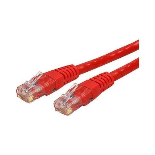 ETL 7 ft. Cat6 Molded RJ45 UTP Gigabit Cat6 Patch Cable, Red