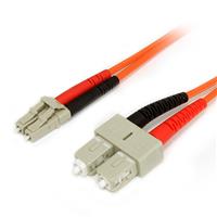 FIBLCSC2 2m Multimode 62.5-125 Duplex Fiber Patch Cable LC-SC
