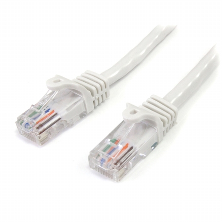 45PATCH6WH 6 ft. Cat5e Snagless RJ45 UTP Patch Cable, White