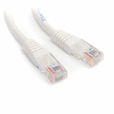 M45PATCH1WH 1 ft. Cat5e White Molded RJ45 UTP Patch Cable