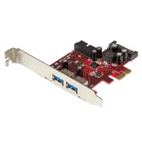Picture of StarTech.com PEXUSB3S2EI 2x External & 2x Internal SATA Power 4 Port PCI Express USB3.0 Card