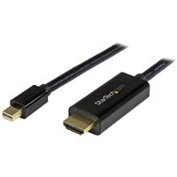 6 ft. Mini Display Port to HDMI Converter Cable 4K, Black