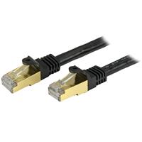 3 ft. Cat6a Black Shielded Molded 10 GB RJ45 STP Patch Cable