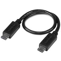 8in USB OTG Cable - Micro USB to Micro USB - M/M - USB OTG Adapter - 8 inch