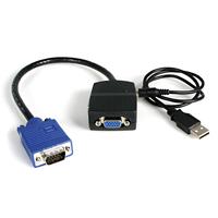 2 Port VGA Video Splitter USB Powered - Black