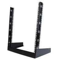 12U 19 in. Desktop Open Frame 2 Post Rack - Black