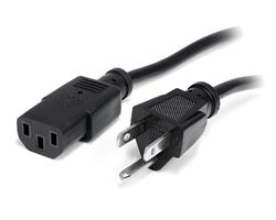 10 ft. Standard Computer Power Cord-NEMA5-15P to C13 - Black - 10 ft.