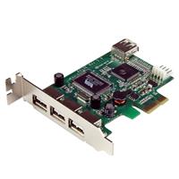 Picture of StarTech.com PEXUSB4DP 4 Port PCI-E Low Profile High Speed USB Card