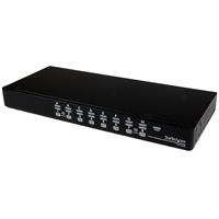 Picture of StarTech.com SV1631DUSB 16 Port 1U Rackmount USB PS-2 KVM Switch with OSD