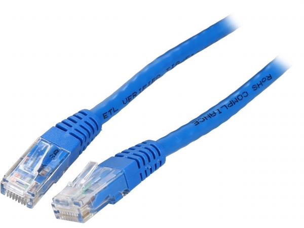 25 ft. Blue Molded Cat6 ETL Verified UTP Patch Cable