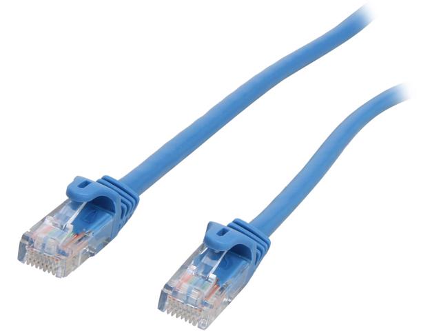 6 ft. Blue Snagless Cat5e UTP Patch Cable - Blue - 6 ft.