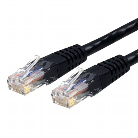 10 ft. Black Molded Cat6 ETL Verified UTP Patch Cable