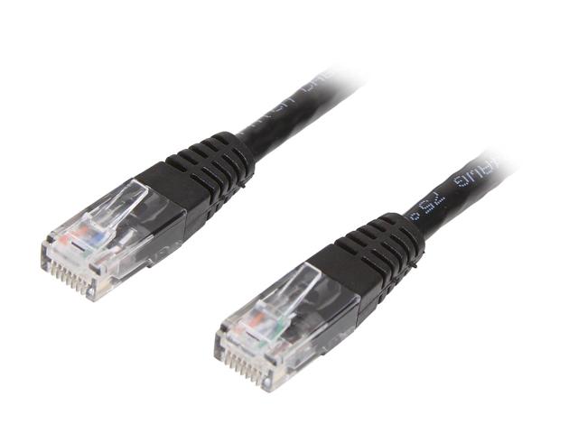 25 ft. Black Molded Cat6 ETL Verified UTP Patch Cable
