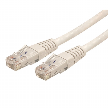 10 ft. White Molded Cat6 UTP Patch ETL Verified