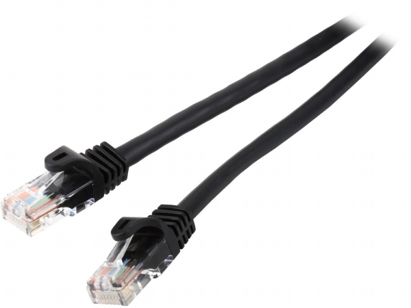 10 ft. Black Cat5e Snagless UTP Patch Cable
