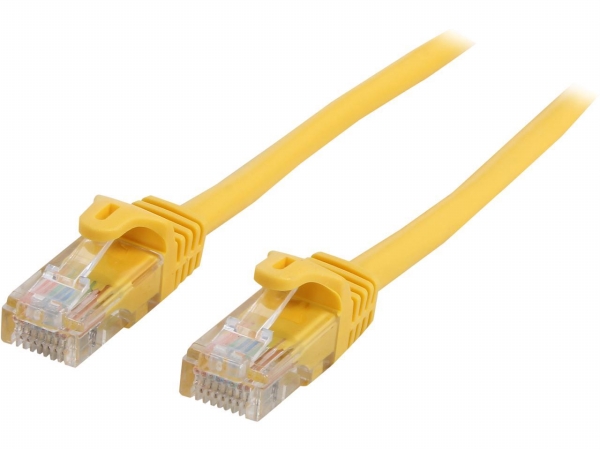 15 ft. Yellow Snagless Cat5e UTP Patch Cable