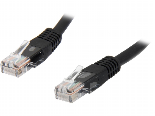 15 ft. Black Molded Cat5e UTP Patch Cable