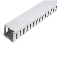 2 x 2 in. Open Slot Wiring Cable Raceway Duct with Cover - Gray - 2 in.