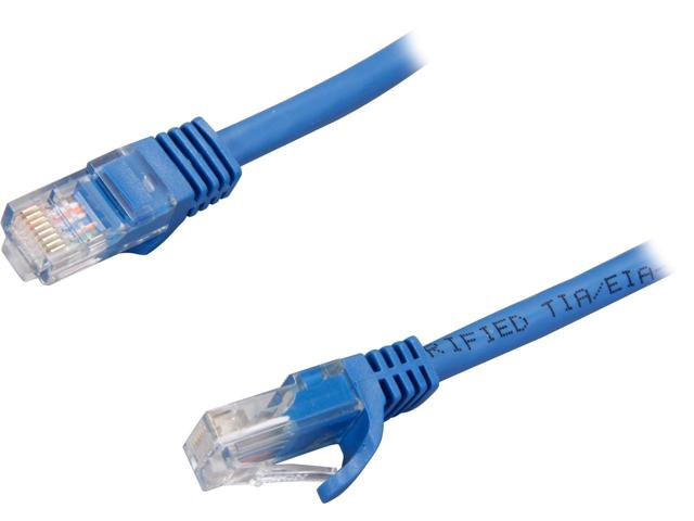 5 ft. Blue Snagless Cat5e UTP Patch Cable - Blue - 5 ft.