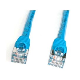 7 ft. Blue Shielded Snagless Cat5e STP Patch Cable - Blue - 7 ft.