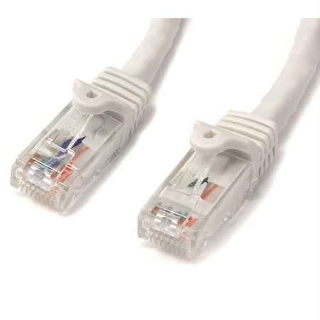 10 ft. White Snagless Cat6 ETL Verified UTP Patch Cable