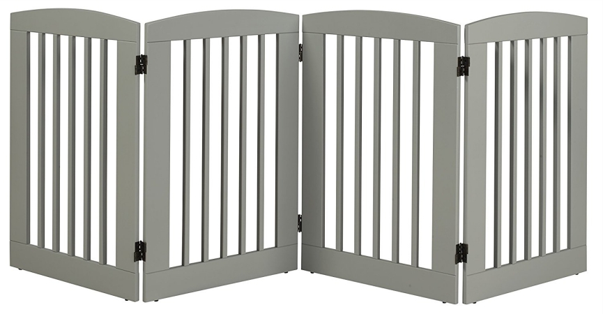 Picture of EF Furniture 453604 36 in. Ruffluv 4 Panel Expansion Pet Gate  Large - Grey