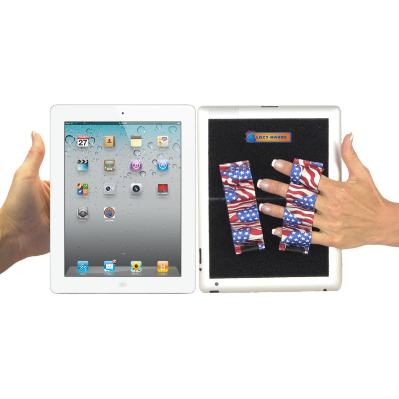 Picture of LAZY-HANDS 201307 Heavy-Duty 4-Loop X2 Grips for Tablets-Fits Most&#44; Flags