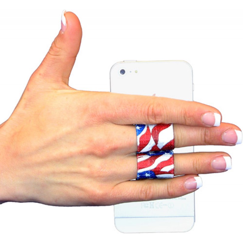 201476 2-Loop Phone Grip - Small, Flags