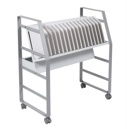16 Tablet & Chromebook Open Charging Cart - 14.75 x 30 x 27 in.