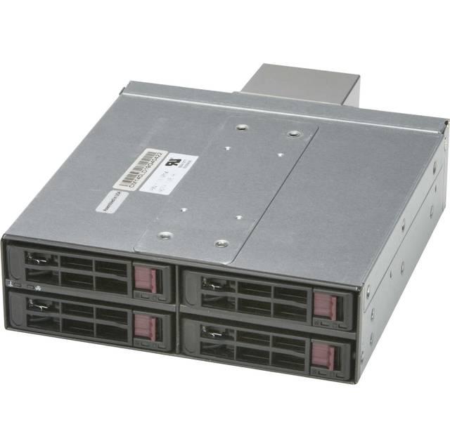 Picture of Supermicro CSE-M14TQC SAS3 & SATA3 Mobile Rack for 4 x 2.5 in. HDD with Fan Module&#44; Black