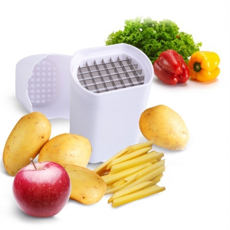 Picture of  CB16583 French Fry Cutter Vegetable Fruit Slicer Potato&#44; White
