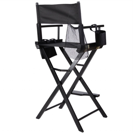 Picture of  CB15359 Makeup Chair Foldable Wood Professional&#44; Black