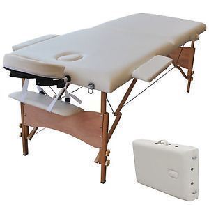 Picture of CB16599 84 in. Massage Table Portable Facial Spa Bed Tattoo with Free Carry Case, White
