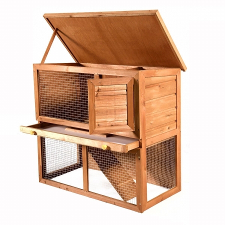Picture of  CB16189 35 in. Wooden Chicken Coop Hen House Rabbit Wood Hutch Poultry Cage Waterproof