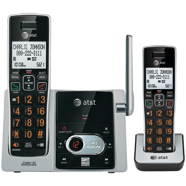 Picture of At&T ATTCL82213 Cordless Answering System with Caller ID & Call Waiting 2-handset System&#44; Black