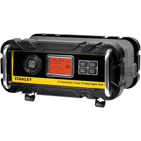 Picture of Stanley BC25BS Battery Charger with Engine Start - 25-Amp Charger & 75-Amp Starter, Yellow